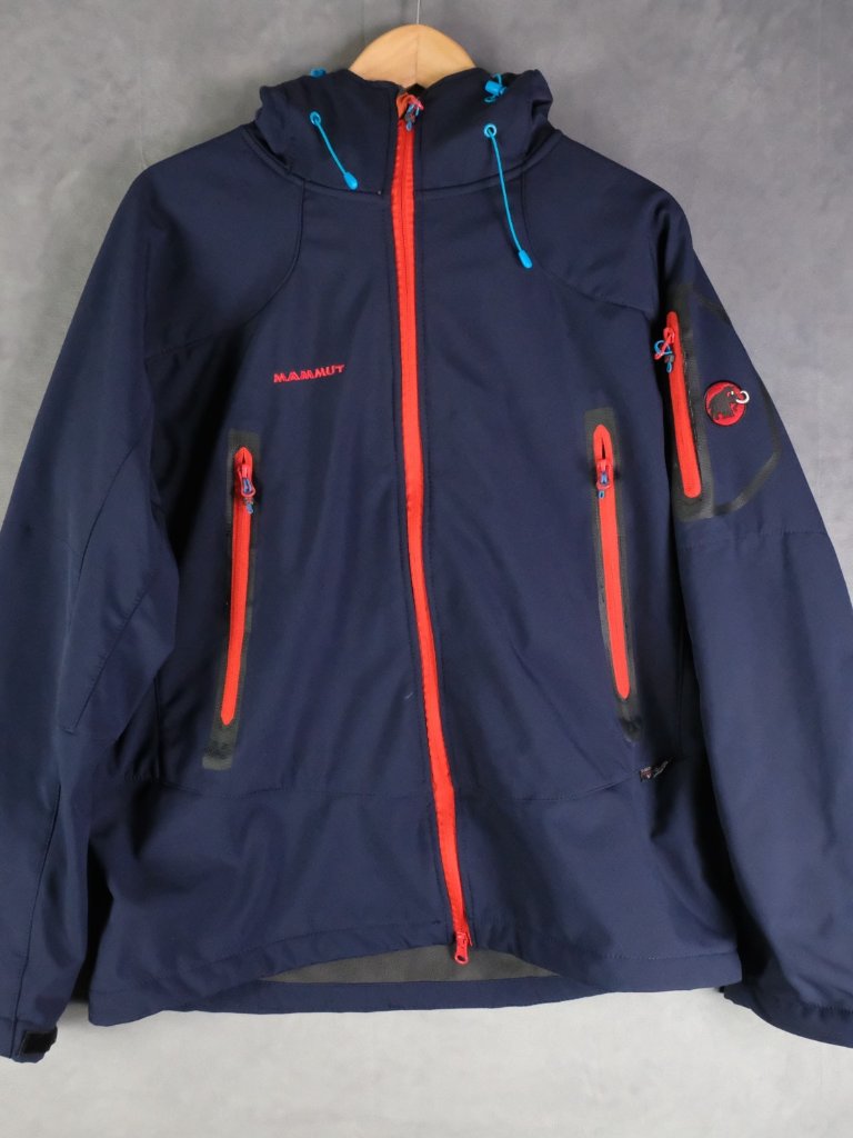 Mammut Eigerextreme Jacket Womens Large Navy Blue Extreme Dryskin Softshell